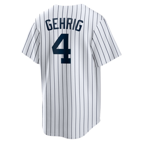 Lou Gehrig No Name Jersey - Yankees Replica Home Number Only Jersey