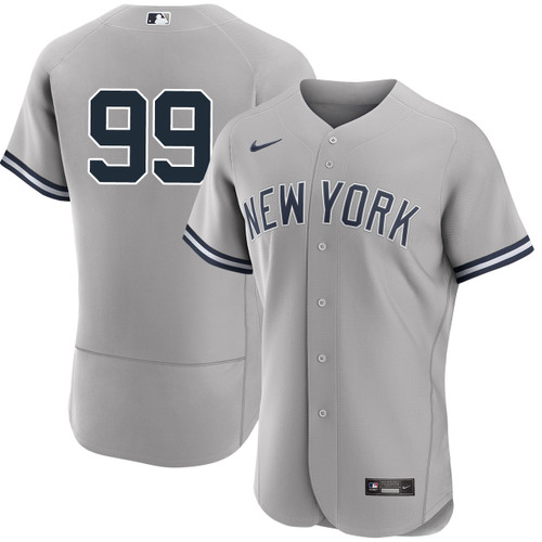 Toddler Majestic Aaron Judge Gray New York Yankees Away Official Cool Base  Player Jersey