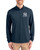 Men's New York Yankees Cutter & Buck Navy Blue Virtue Featherlight Pique Quarter Zip Pullover