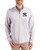 Men's New York Yankees Cutter & Buck Polished/White Virtue Micro Stripe Featherlight Pique Quarter Zip Pullover
