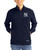 Men's New York Yankees Cutter & Buck Navy Blue Roam Buttery-Soft Knit Quarter Zip Jacket