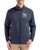 Men's New York Yankees Cutter & Buck Navy Blue Heather Peshastin Epic Versatility Fleece Full Zip Jacket