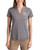 Women's New York Yankees Cutter & Buck Charcoal Heather Forge Four-Way Stretch Heathered Blade Top
