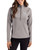 Women's New York Yankees Cutter & Buck Elemental Grey Heather Peshastin Epic Versatility Fleece Half Zip
