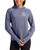 Women's New York Yankees Cutter & Buck Navy Blue Heather Adapt Soft Knit Stretch Hooded Pullover