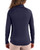 Women's New York Yankees Cutter & Buck Navy Blue Coastline Double Peached Quarter Zip Pullover