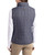 Women's New York Yankees Cutter & Buck Anthracite Melange Rainier Insulated Puffer Full Zip Vest