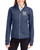 Women's New York Yankees Cutter & Buck Liberty Navy Heather Mainsail Sweater-Knit Full Zip Jacket