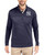 Men's New York Yankees Cutter & Buck Liberty Navy Traverse Stretch Stripe Big & Tall Quarter Zip