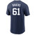 Men's New York Yankees Nike Jake Bauers Navy T-Shirt
