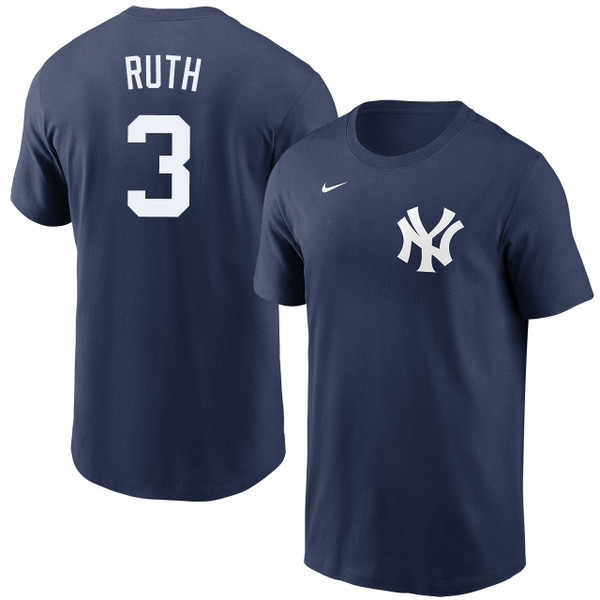 Men's New York Yankees Nike Babe Ruth Navy T-Shirt
