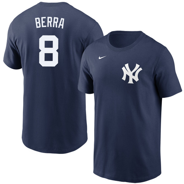 Men's New York Yankees Nike Yogi Berra Navy T-Shirt