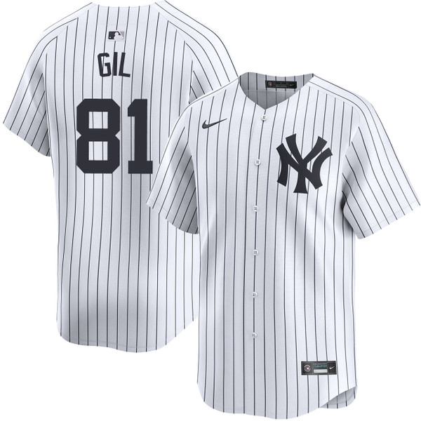 Men's New York Yankees NIKE Luis Gil Home Limited Jersey
