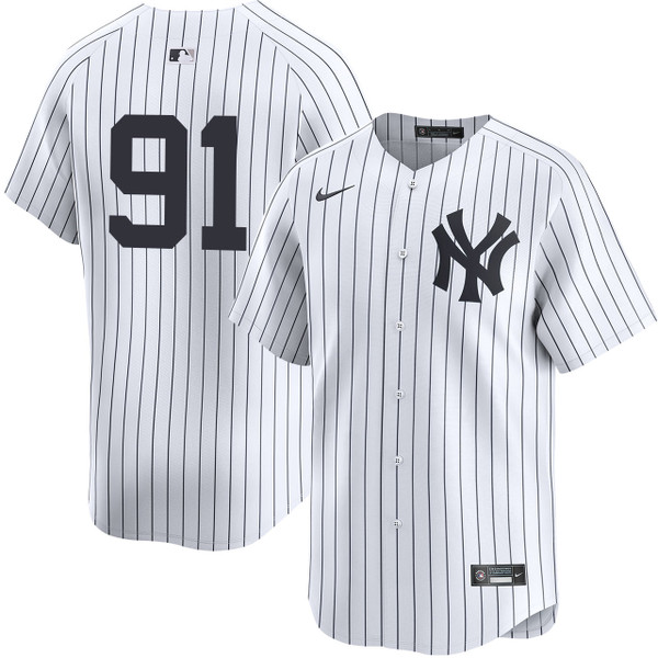 Men's New York Yankees Nike Oswald Peraza Home Limited Player Jersey