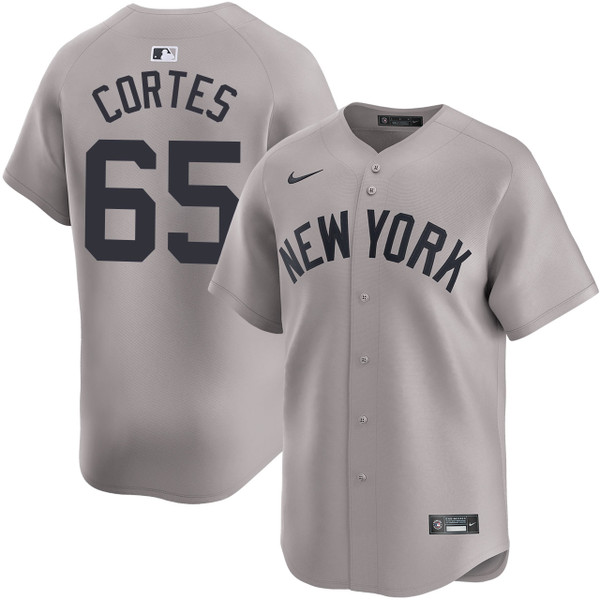 Men's New York Yankees Nike Nestor Cortes Road Limited Jersey
