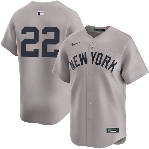 Men's New York Yankees Nike Juan Soto Road Limited Player Jersey
