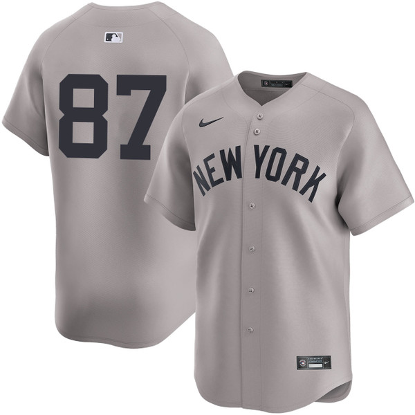 Men's New York Yankees Nike Oscar Gonzalez Road Limited Player Jersey