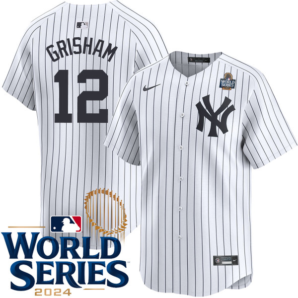 Kids New York Yankees NIKE Trent Grisham Home Limited World Series Jersey