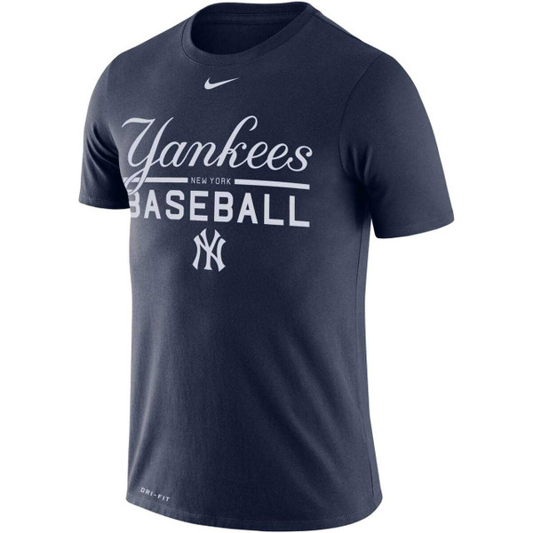 Men's New York Yankees Nike Dri-Fit Blue Performance T-Shirt