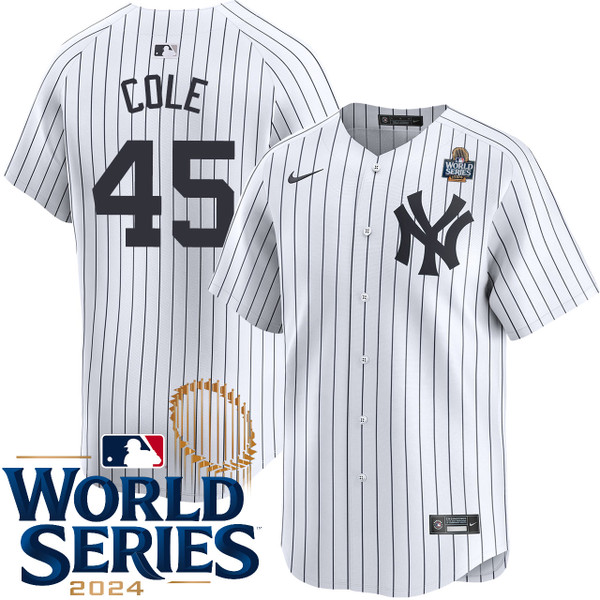 Men's New York Yankees NIKE Gerrit Cole Home Limited World Series Jersey