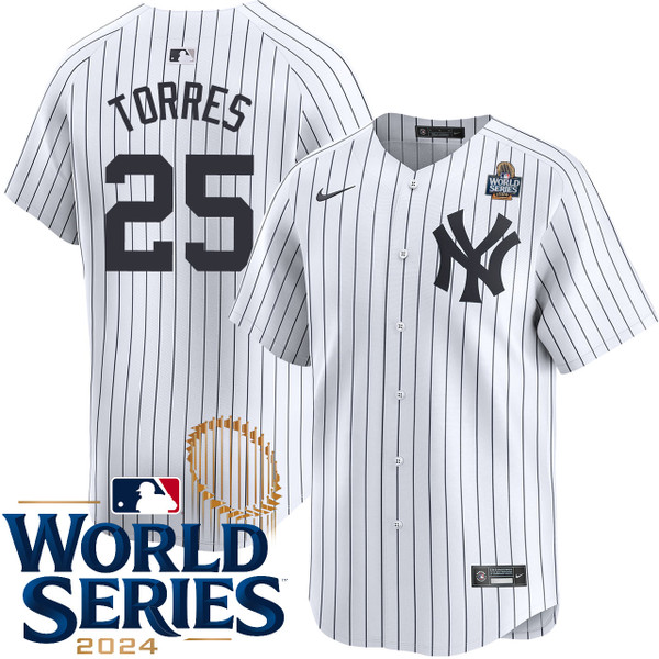 Men's New York Yankees NIKE Gleyber Torres Home Limited World Series Jersey