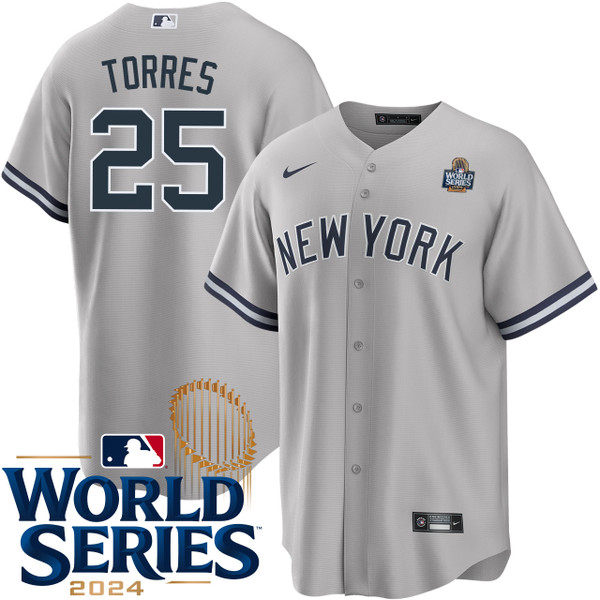 Men's New York Yankees NIKE Gleyber Torres Road World Series Jersey
