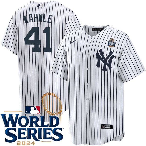 Men's New York Yankees NIKE Tommy Kahnle Home World Series Jersey