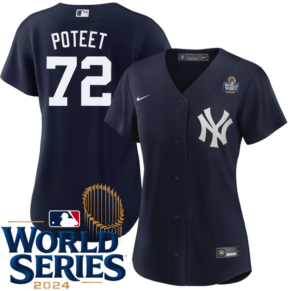 Women's New York Yankees NIKE Cody Poteet Alternate Navy World Series Jersey