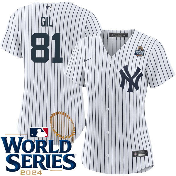 Women's New York Yankees NIKE Luis Gil Home World Series Jersey