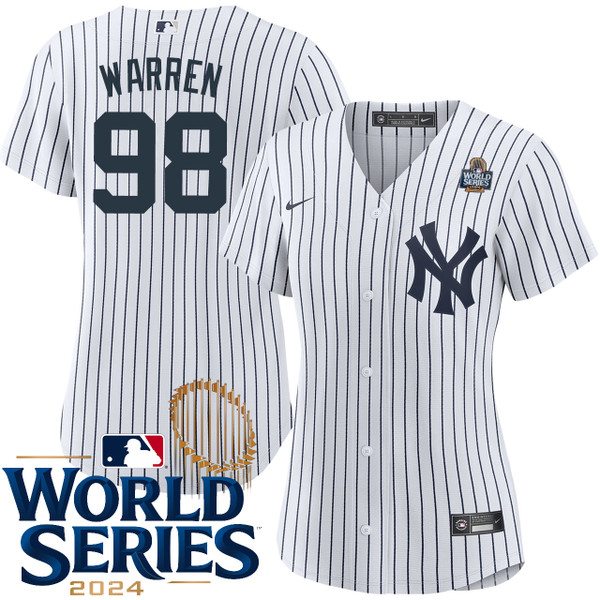 Women's New York Yankees NIKE Will Warren Home World Series Jersey