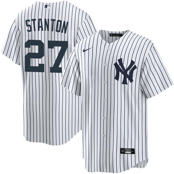 Men's New York Yankees NIKE® Giancarlo Stanton Home Jersey at SportsWorldNewYork Men's New York Yankees NIKE® Giancarlo Stanton Home Jersey at SportsWorldNewYork