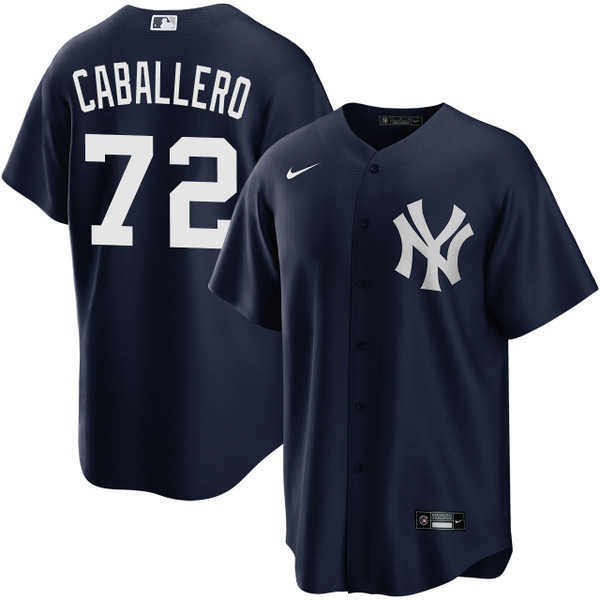 Men's New York Yankees NIKE® Jose Caballero Alternate Navy Jersey at SportsWorldNewYork