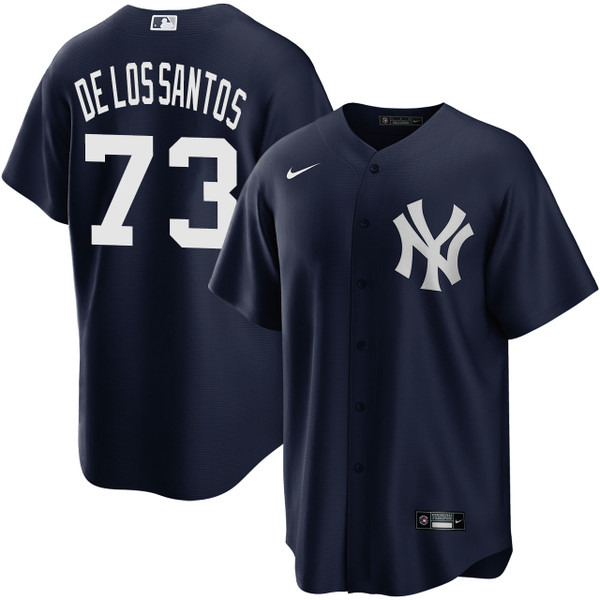 Men's New York Yankees NIKE® Yerry De Los Santos Alternate Navy Jersey at SportsWorldNewYork