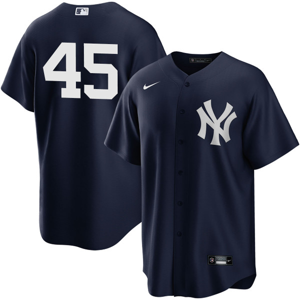 Men's New York Yankees NIKE® Gerrit Cole Alternate Navy Player Jersey at SportsWorldNewYork