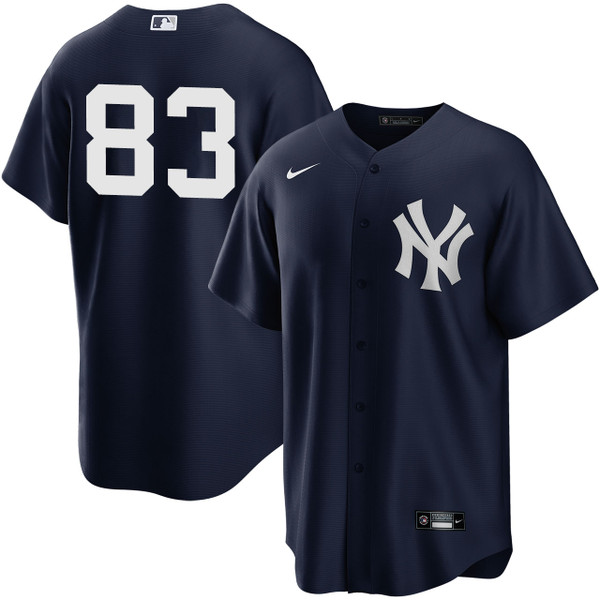 Men's New York Yankees NIKE® Michael Arias Alternate Navy Player Jersey at SportsWorldNewYork