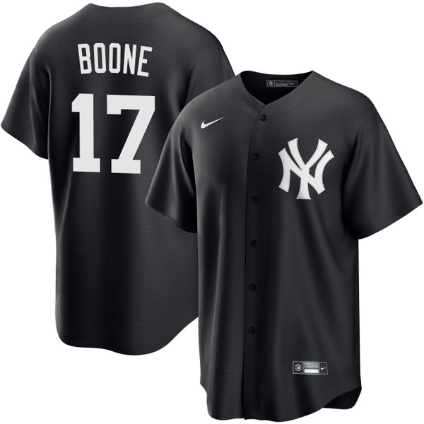 Men's New York Yankees NIKE® Aaron Boone Black Jersey at SportsWorldNewYork