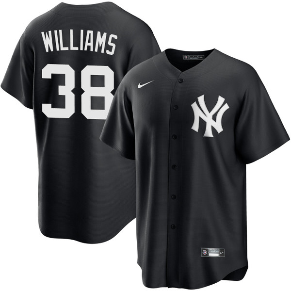 Men's New York Yankees NIKE® Devin Williams Black Jersey at SportsWorldNewYork