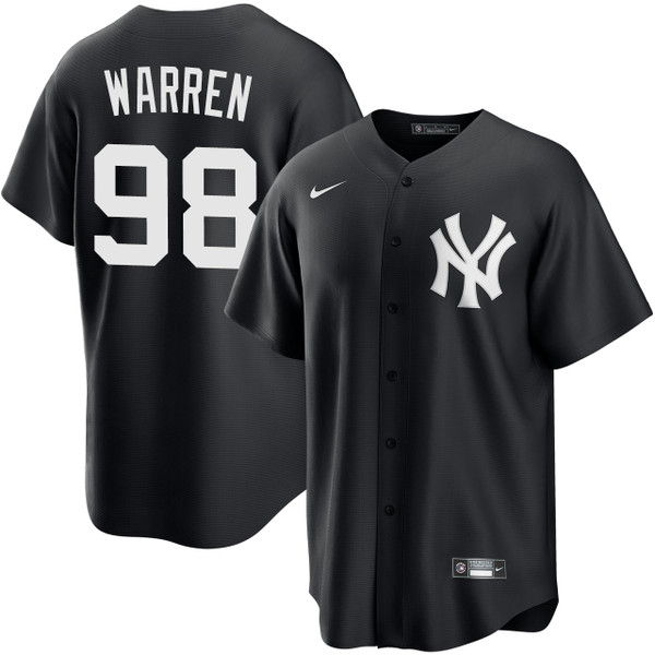 Men's New York Yankees NIKE® Will Warren Black Jersey at SportsWorldNewYork