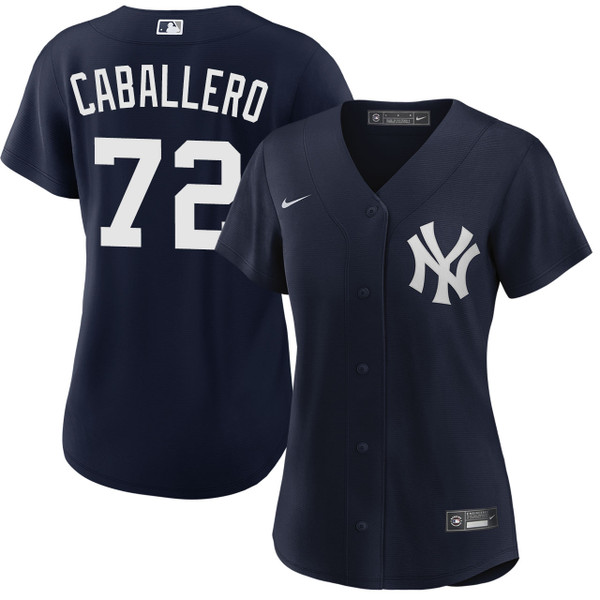 Women's New York Yankees NIKE® Jose Caballero Alternate Navy Jersey at SportsWorldNewYork