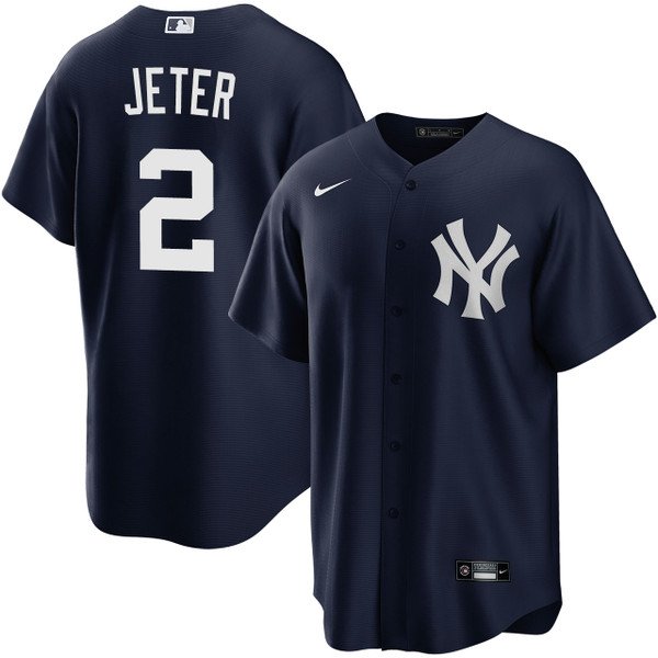 Men's New York Yankees NIKE® Derek Jeter Alternate Navy Jersey at SportsWorldNewYork