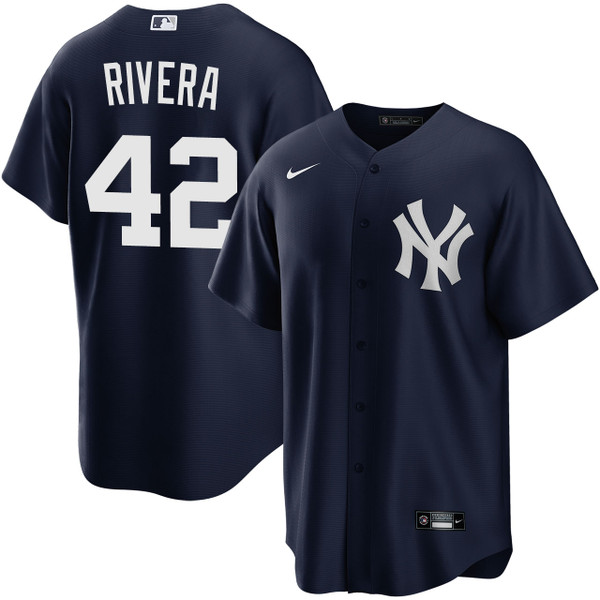 Men's New York Yankees NIKE® Mariano Rivera Alternate Navy Jersey at SportsWorldNewYork