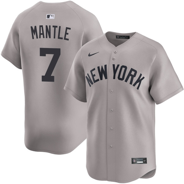 Men's New York Yankees NIKE® Mickey Mantle Road Limited Jersey at SportsWorldNewYork