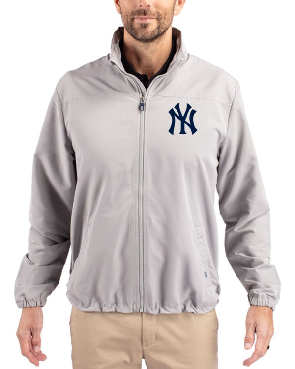 Men's New York Yankees Cutter & Buck Polished Charter Epic Versatility Full Zip Jacket
