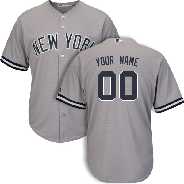 Men's New York Yankees Majestic Custom Road Jersey