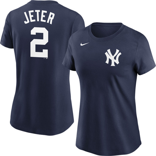 Women's New York Yankees Nike Derek Jeter Navy T-Shirt