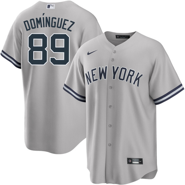 Men's New York Yankees NIKE Jasson Dominguez Road Jersey