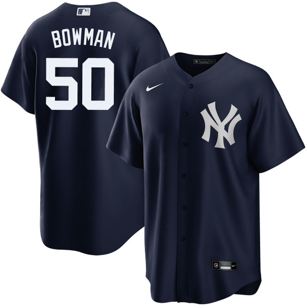 Men's New York Yankees Nike Matt Bowman Alternate Navy Jersey