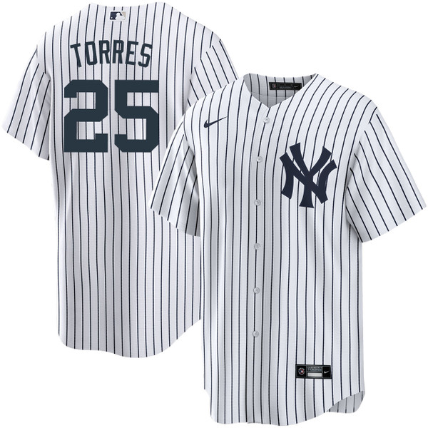 Kids New York Yankees Nike Gleyber Torres Home Jersey