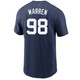 Men's New York Yankees NIKE Will Warren Navy T-Shirt