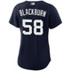 Women's New York Yankees NIKE® Paul Blackburn Alternate Navy Jersey at SportsWorldNewYork